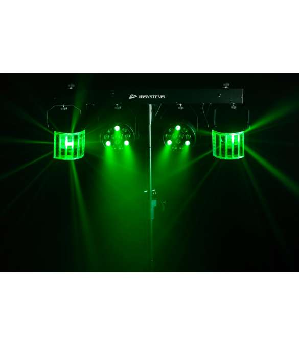 JB SYSTEMS PARTY BAR Barre jeux de lumière DJ équipé de 4 effets projecteur  Led RGB + Derby + Laser