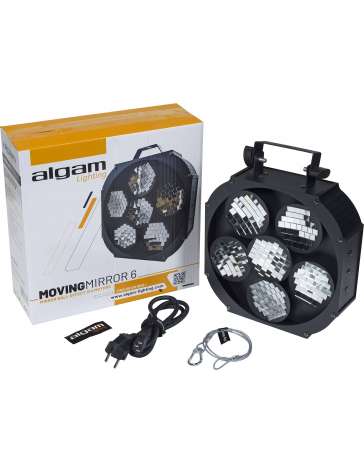 EFFET BOULE A FACETTE MOTORISE MOVING-MIRROR-6 ALGAM LIGHTING DMX